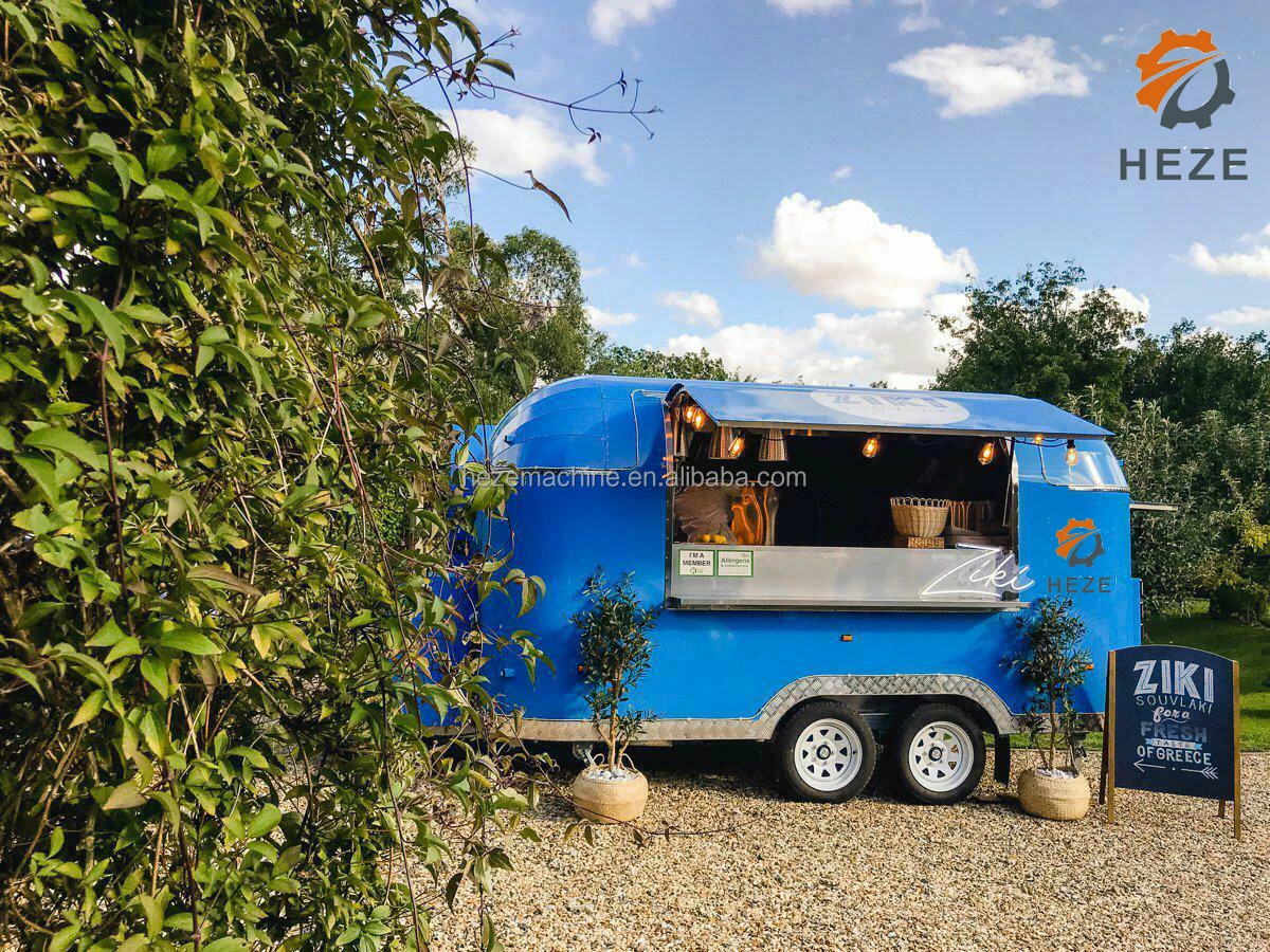 Concession Trailer Fast Food Stalls Mobile Coffee Kiosk Food Van