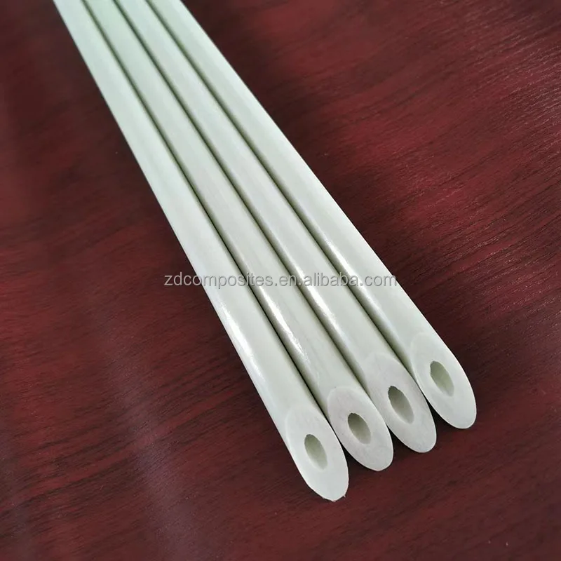 Customized 5mm 6mm 7mm 8mm Epoxy/Vinyl Resin GFRP Pultrusion Solid Fiberglass Stake for Agriculture Stake factory