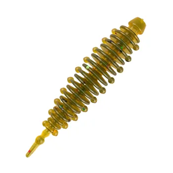 Lure Root Fishing Stainless Steel Soft Bait Caterpillar Needle Tail Straight Tail Maggot Perch Green Slight Bubble Light Fishing – Soft Lure – view 3