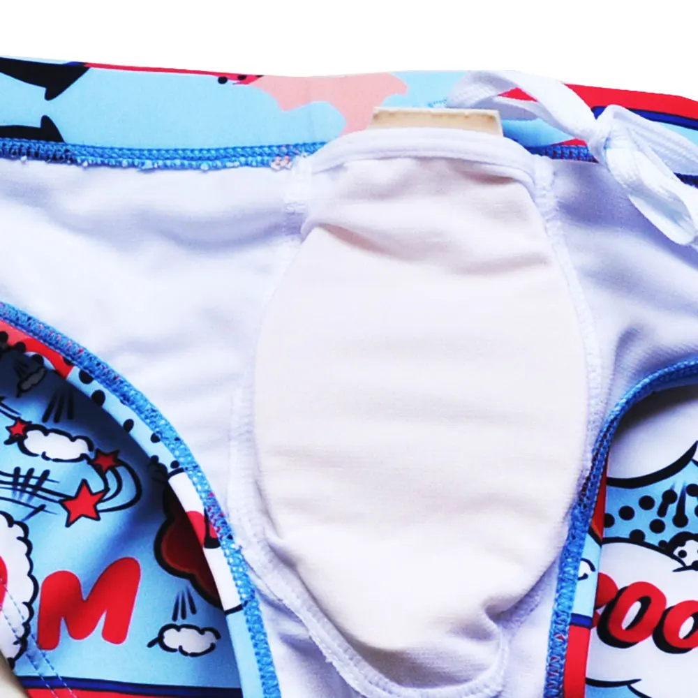 Online Wholesale Competition Removable Padded Push up Swimwear Men Printed Quality Custom Men Swim