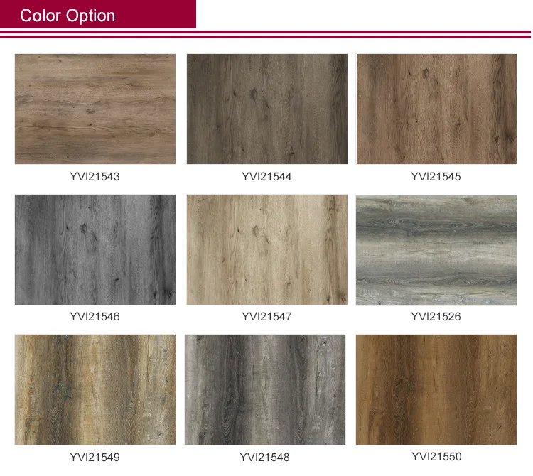 Modern Design Style 2-9mm Best Price click PVC LVT Vinyl Flooring