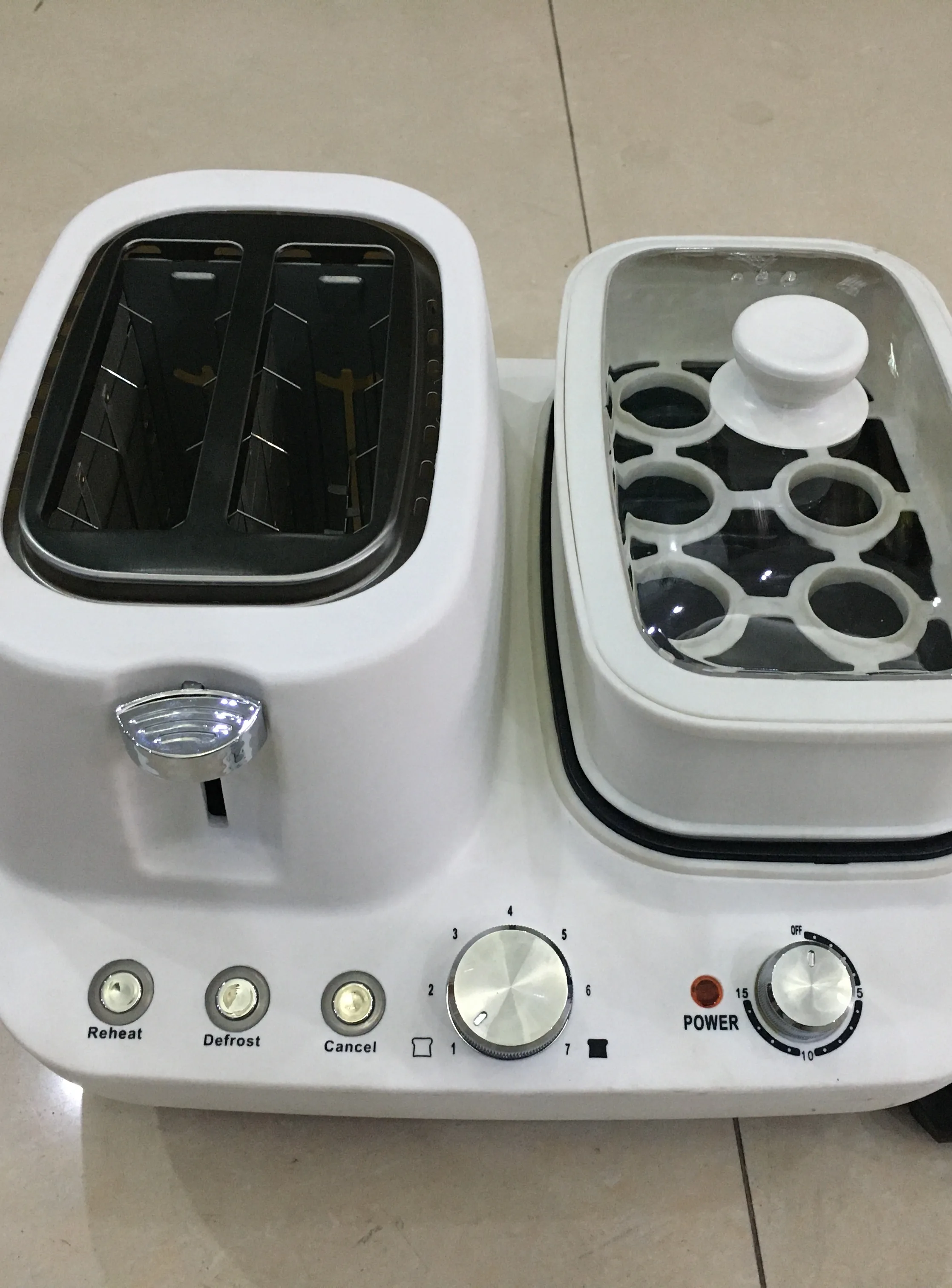 New Style 2 Slice Manual Toaster With Pop Up Reheat Cancel Defrost