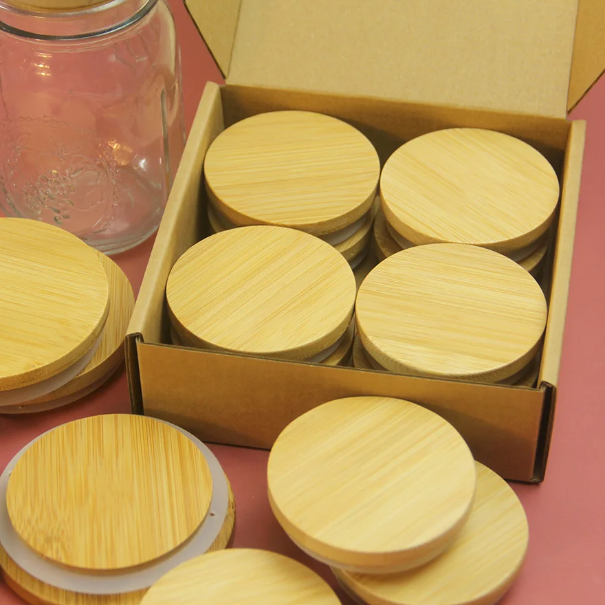Hot Selling Bamboo And Wooden Lids Set Accepts Custom Wood Bamboo Cover