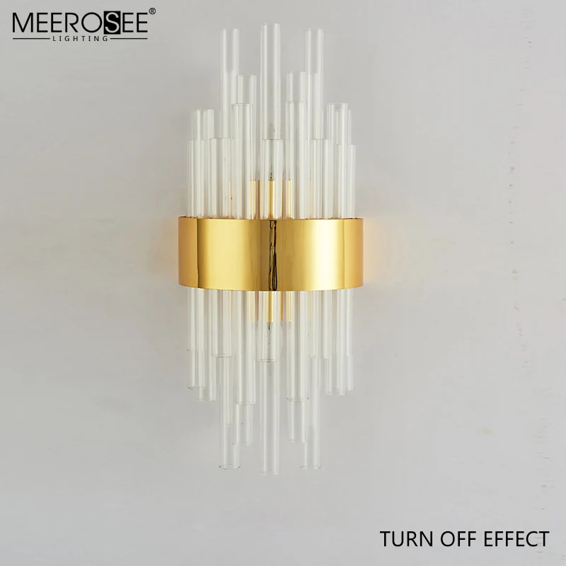 MEEROSEE Indoor Wall Mounted Reading Light Fancy Hotel Modern Wall Light E14 Wall Lamp MD86733