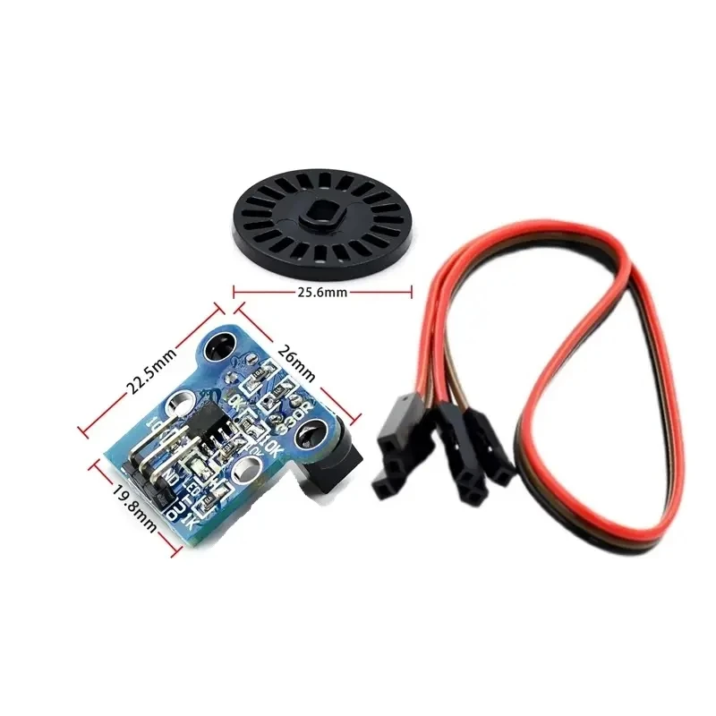 HC-020K photoelectric speed measurement module four-wheel drive car speed measurement encoder kit