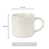 Glossy white large sleeve cup