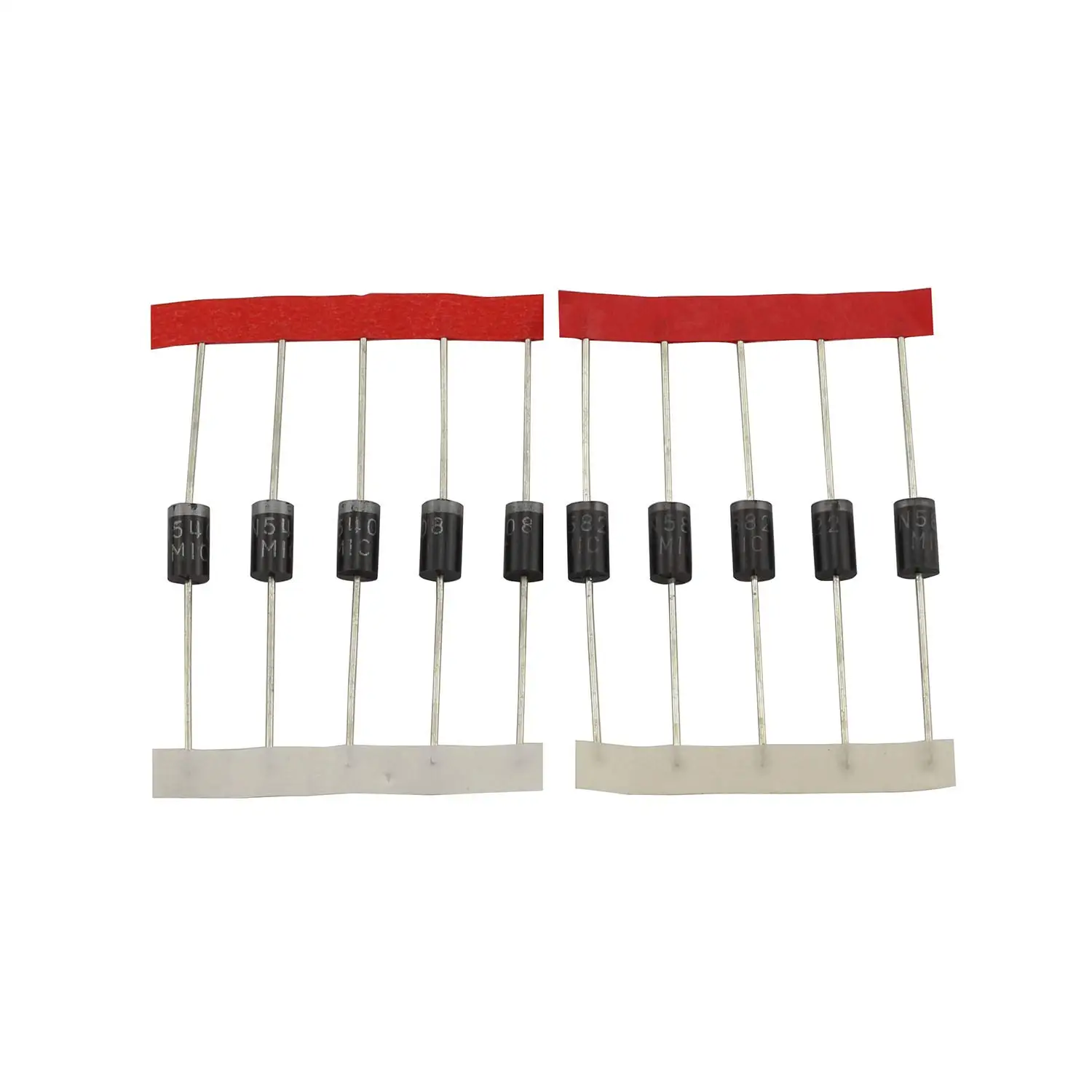 
100 шт. набор диодов в ассортименте, 8 значений, набор диодов в ассортименте для электронных компонентов «сделай сам», стандартный выпрямитель мощности для восстановления 1N4148/1N5822 