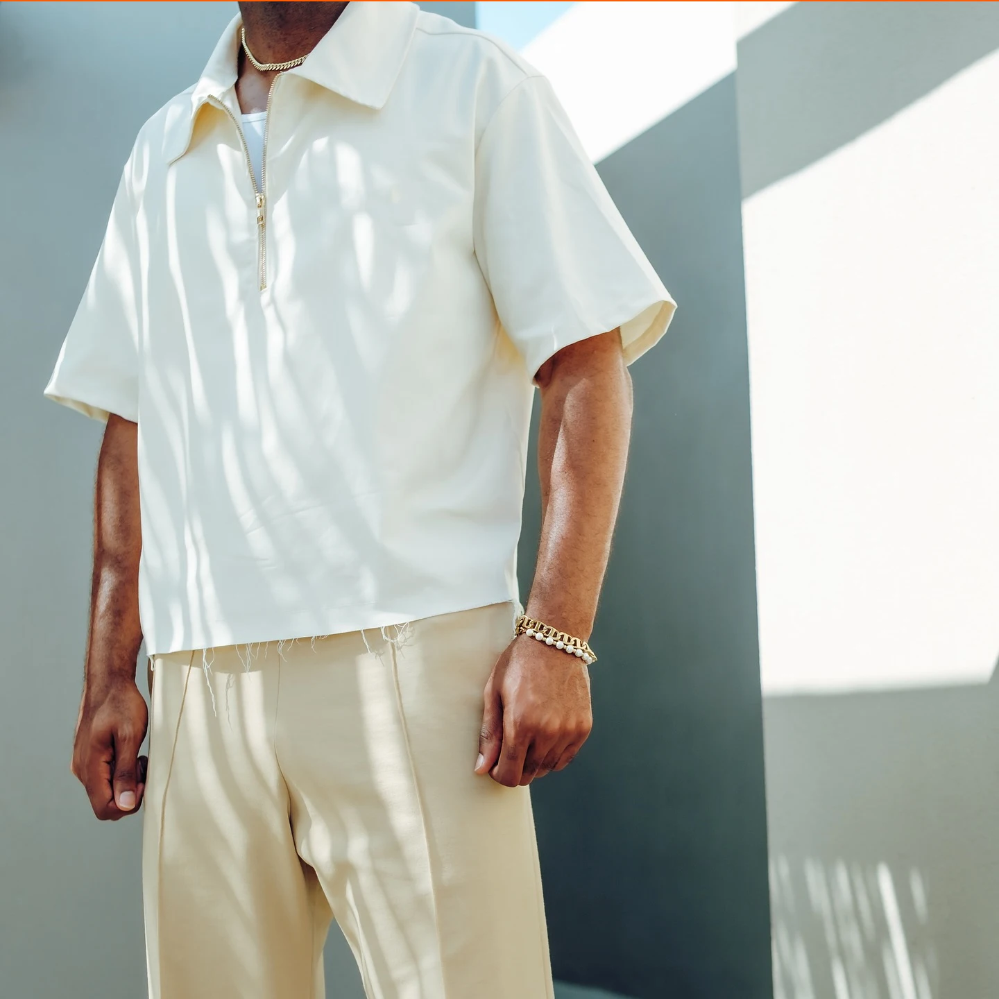 Summer Custom Casual Cotton Polyester Short Sleeve Stripe Zip up Polo t Shirt for Men factory