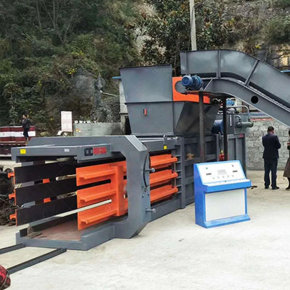 Multi Functional Horizontal Hydraulic Scrap Metal Press Compactor Baler Machine