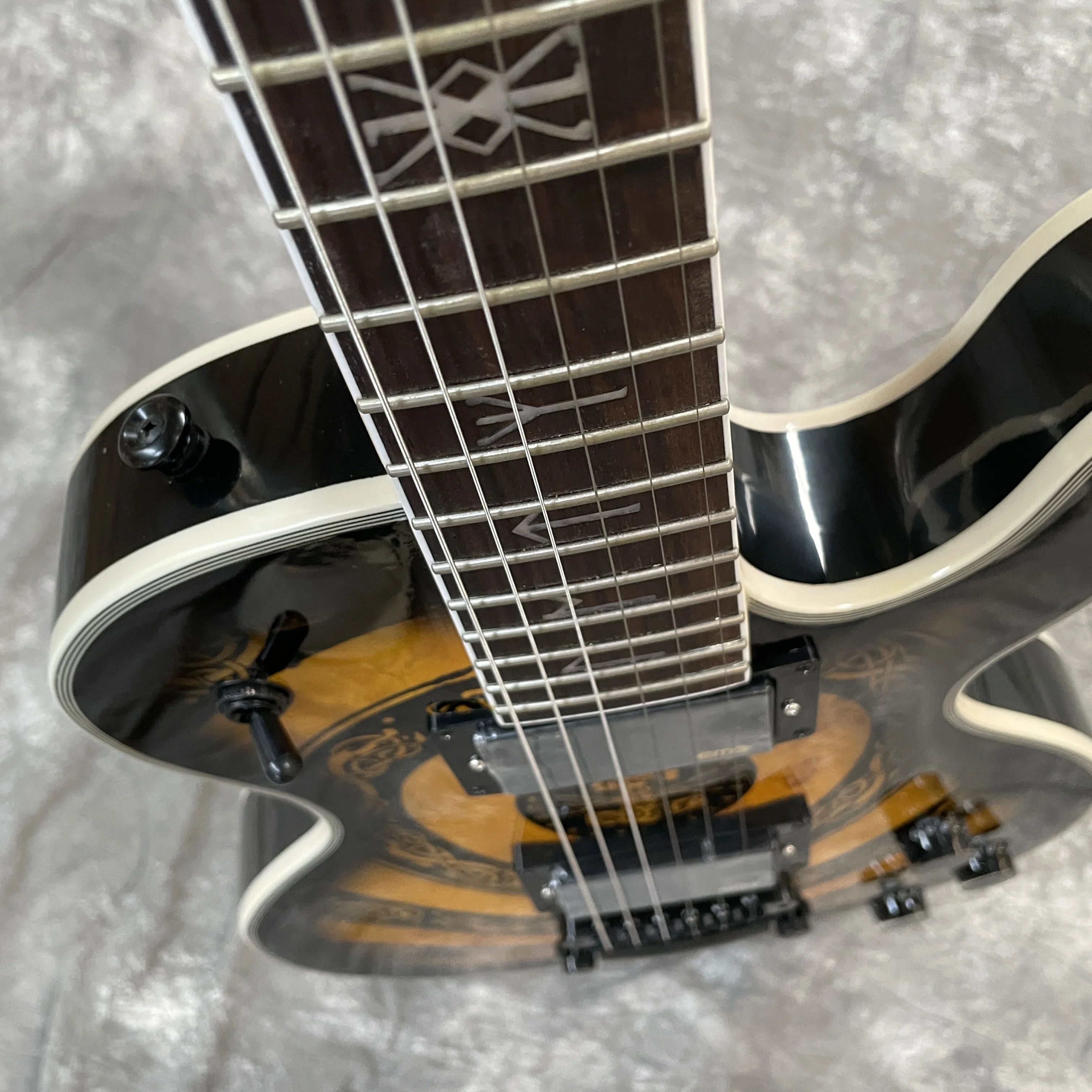 Custom Zakk Wylde Electric Guitar - Odin Viking Totem Style 6