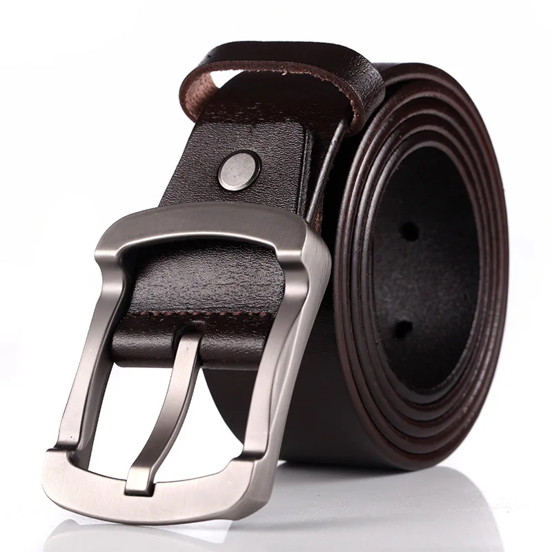 Stylish Retro Japanese Style Pin Buckle Leather Belt for Men