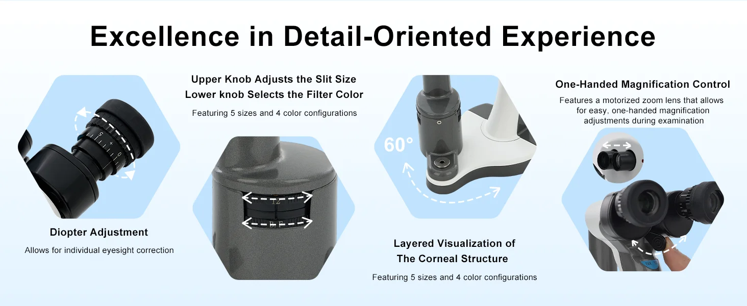Handheld Slit Lamp FSL-P Ophthalmic Portable Slit Lamp for Hot Sale