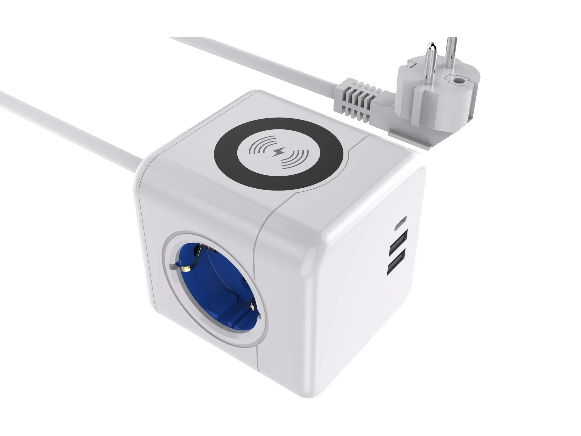Bending Pivoting Surge Protector Flexible Power Strip Extension Cables Socket With USB Charging Ports