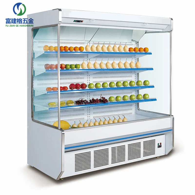 Supermarket Yogurt Display Refrigerator Commercial Store Vegetable Fruit Beverage Beer Cooling Storage Fridge with Tiers