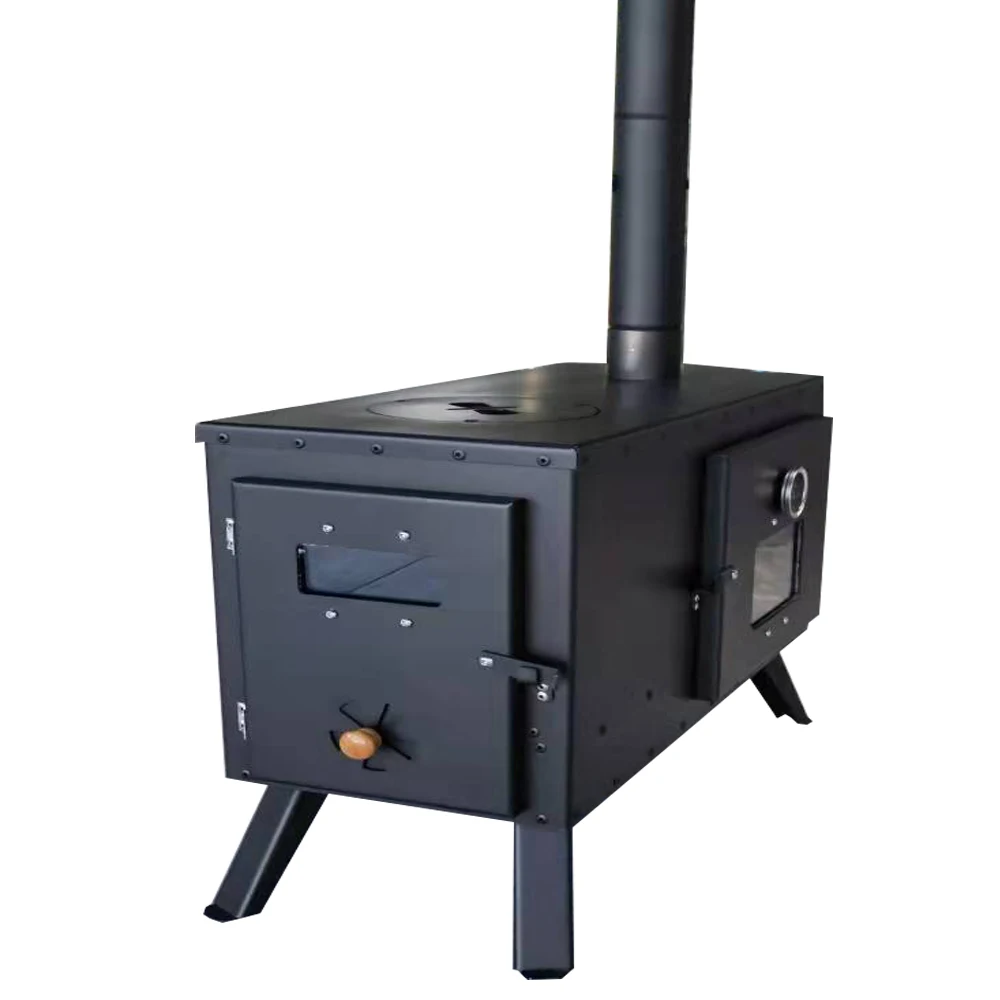 Europe 2021 hot sale  wood stove with oven  camping stove portable tent stove