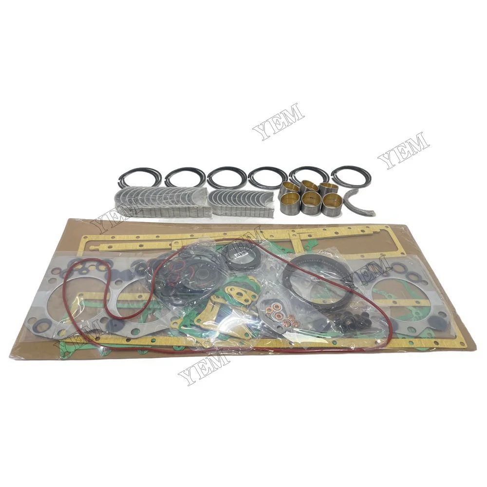 For Komatsu 6D108 Overhaul Re-ring Kit Replacement Engine Parts 2