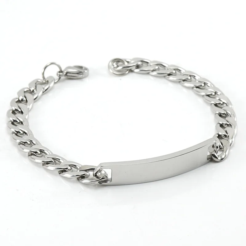 Engraved Bracelet Silverworks Bracelet For Men Stainless Steel