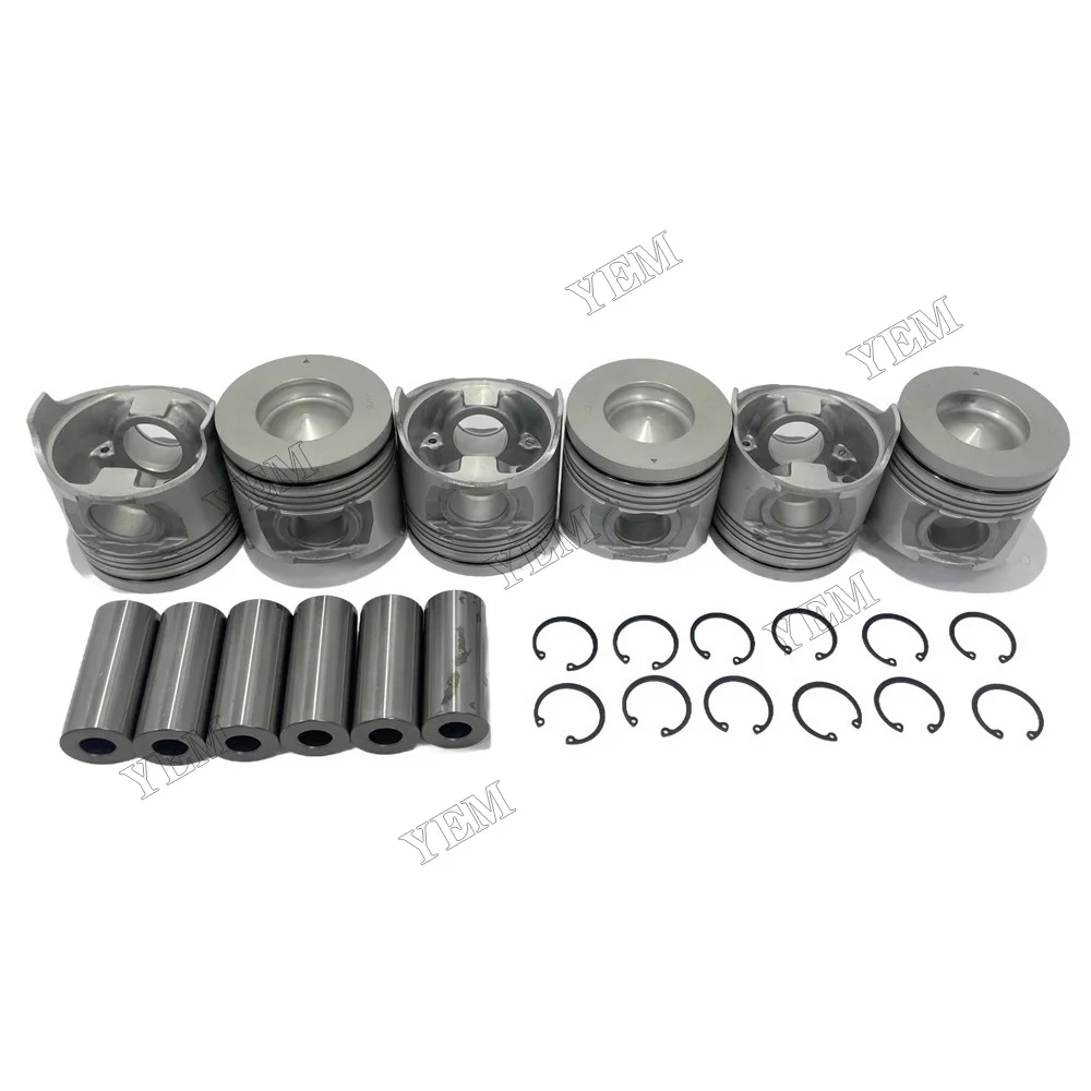 Piston Kit Compatible for Isuzu 6HK1s High Performance Engine Parts