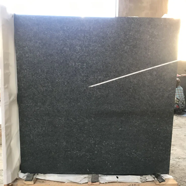 Exterior Black Basalt Stone Cladding Exterior Facade Flamed G684 Black Granite Stone Facade