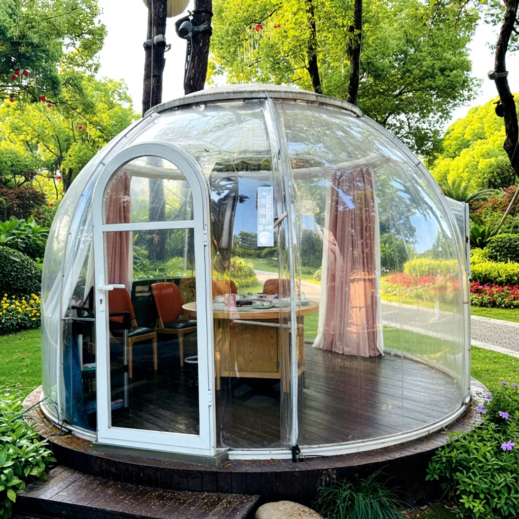 Outdoor Multifunctional Dome Tent Portable Dome Homes Polycarbonate Aluminum House for Sale Prefab Dome Oval House