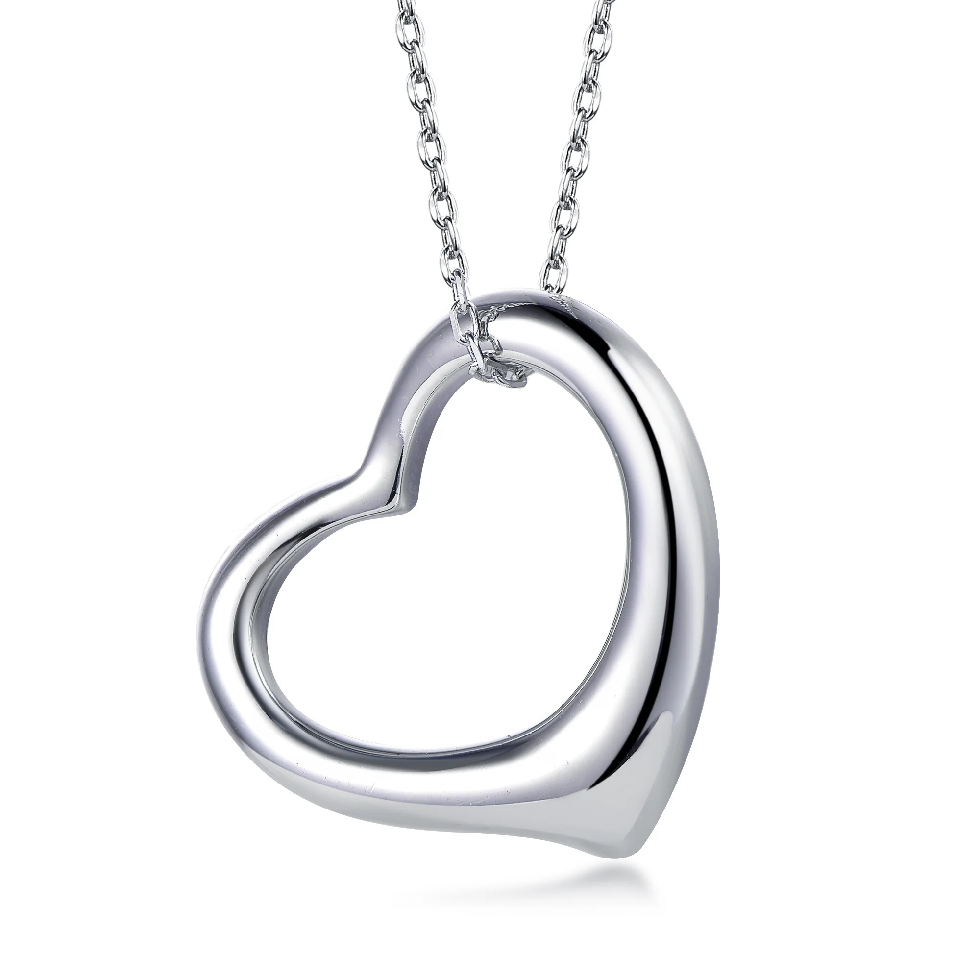 for Women Pendant 925 sterling silver pendants and charms Jewelry Heart Pendant Handmade Chain Necklace