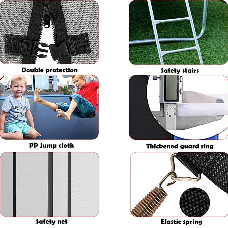 6 8 10 12 FT High Quality Safe Trampolines with Safety Net Trampoline Sales Outdoor Use