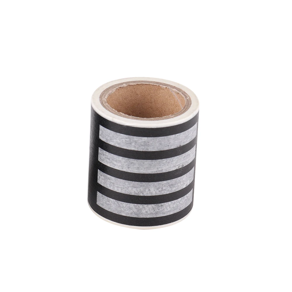 48mm*5m Black and White Railway Washi Tape Wide Traffic Road