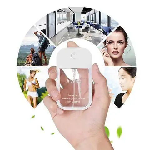 OEM 30ML 40ML 50ML PETG Mini Perfume Toner Atomizer Pump Credit Card Plastic Spray Bottle for Skincare Hand Sanitizer & Keychain