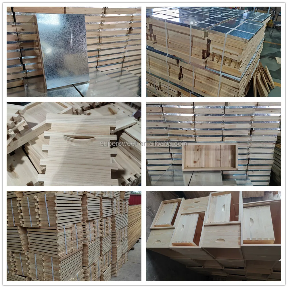 Unassembled Flat Pack Wood Grooved Deep Bee Hive Frames