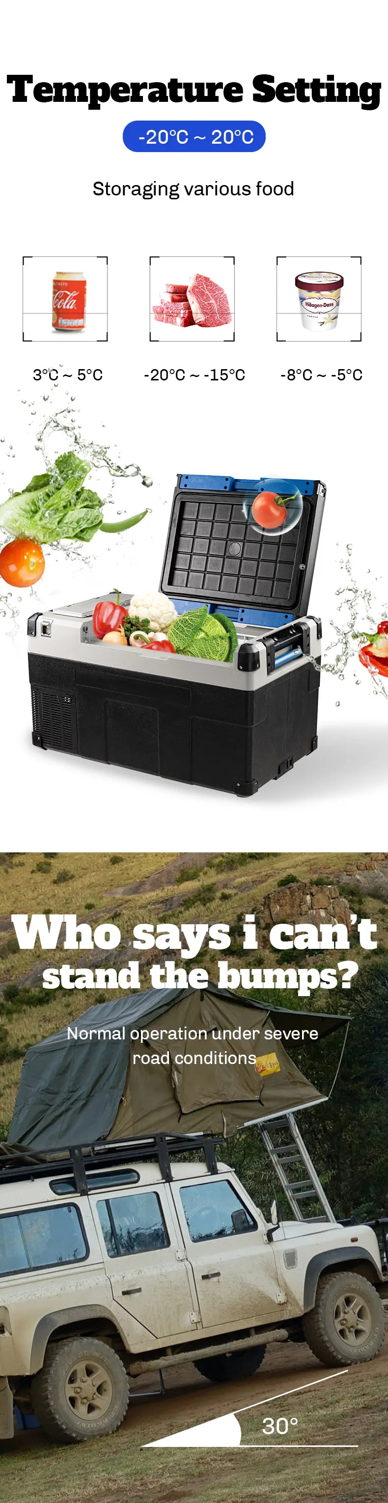 Small Solar Fridges Portable 12v 24v Battery Powered Car Refrigerator