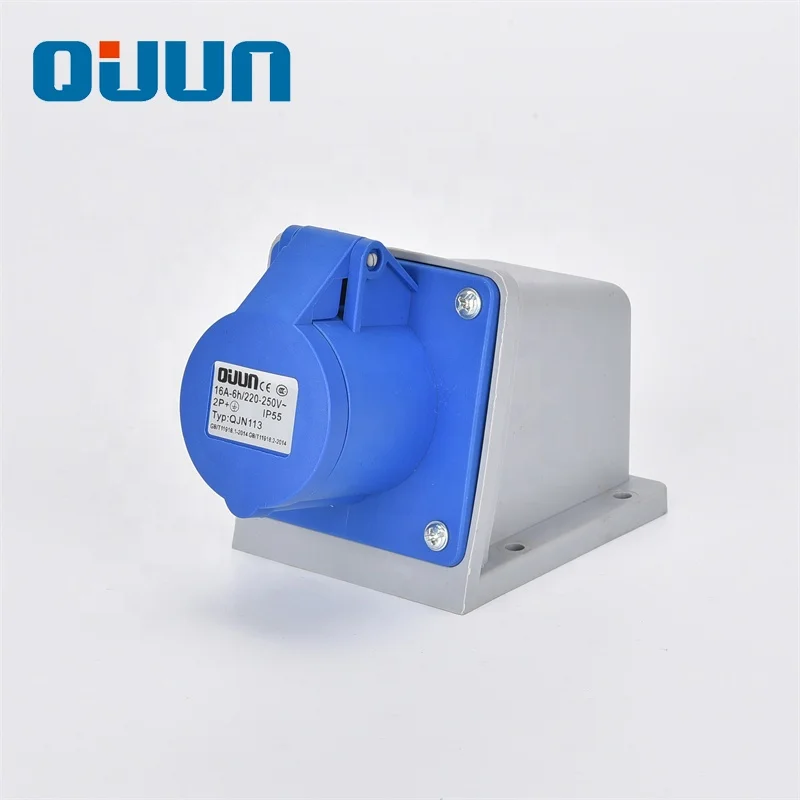 Factory Supply IP55 16amp 3P 110V Industrial electrical wall type Sockets