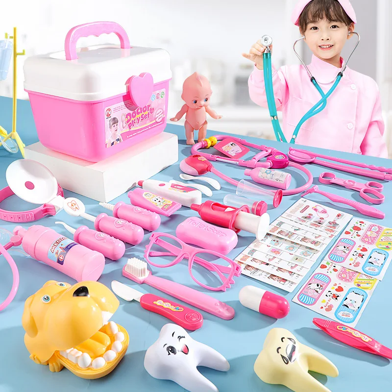 25 Pcs Diy Pretend Play Operating Table Doctor Toys Play Set Kit For ...