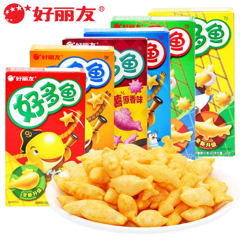 Halal Snack Potato Chips Tomato Flavor Gift Casual Puffed Drama Snack Potato Chips 33g