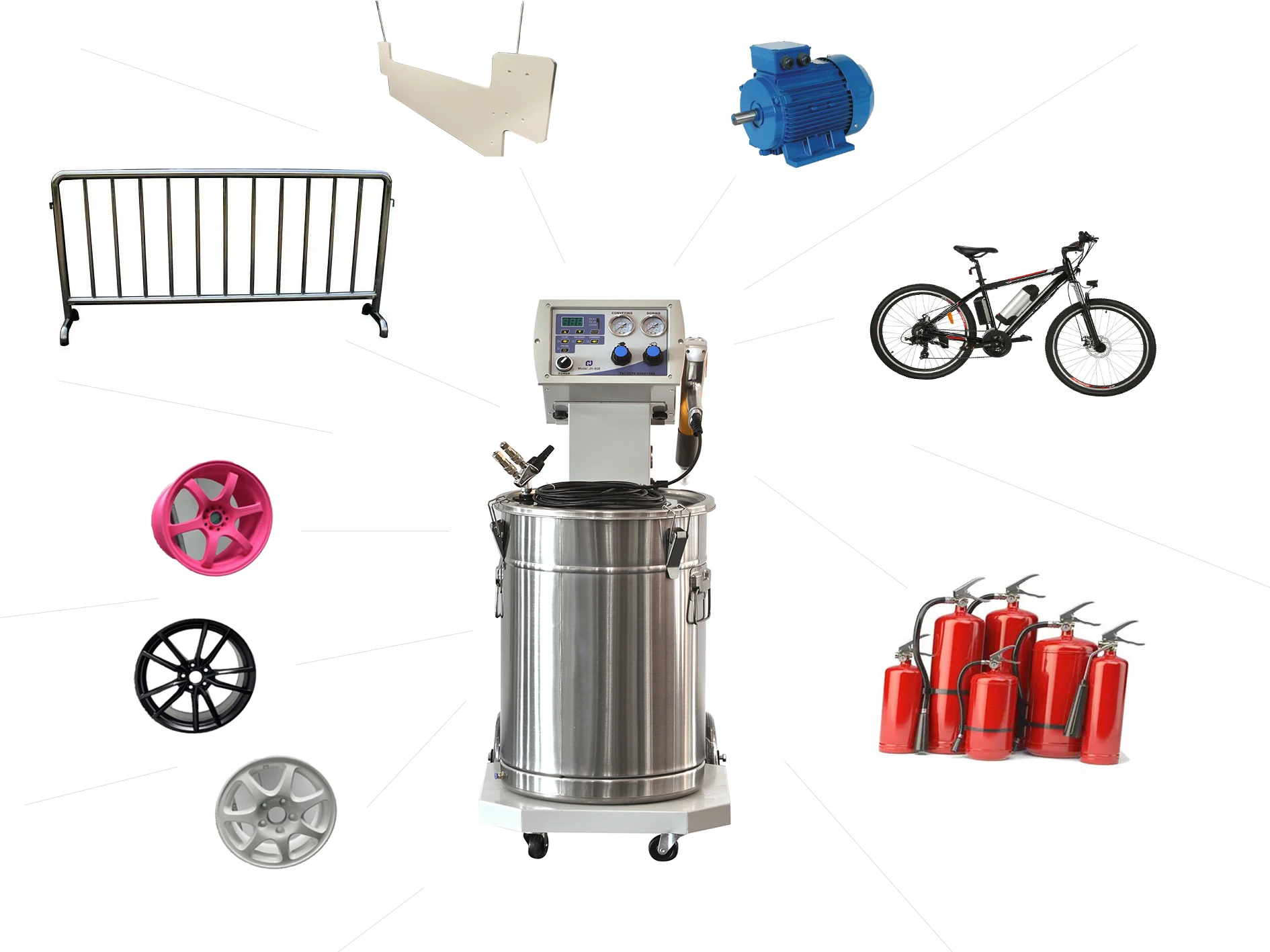 Ailin Industrial Powder Spray Gun Intelligent Electrostatic Powder