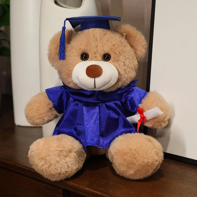 2025 Stuffed Gift Toy Custom Graduation Plush Bear Plush Graduation Teddy Bears Doll Graduation Bear