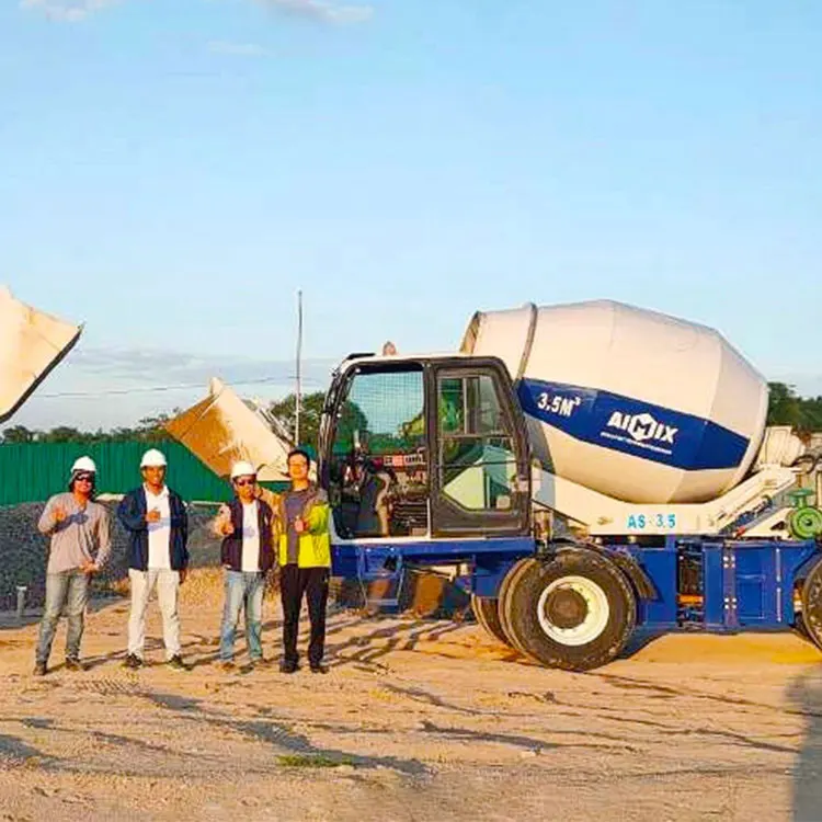 Delivery of AS-3.5 Self Loading Concrete Mixer to Indonesia in Oct