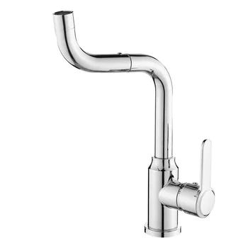 Factory supplier  bathroom basin faucet mixer deck mounted single handle stainless steel vanity water tap vessel sink faucet