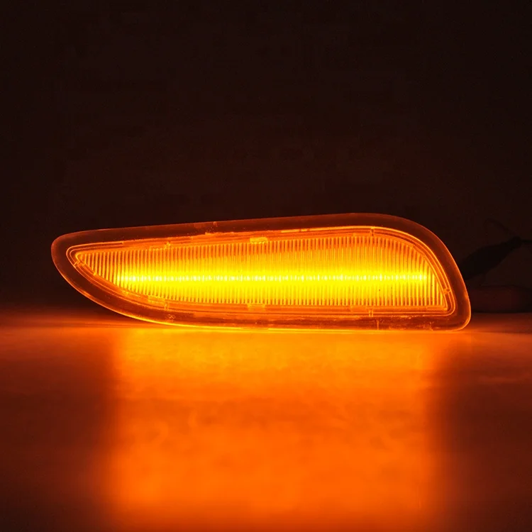 Smoke Front LED Side Marker Lights for 03 06 Mercedes CLK55 AMG CLK500