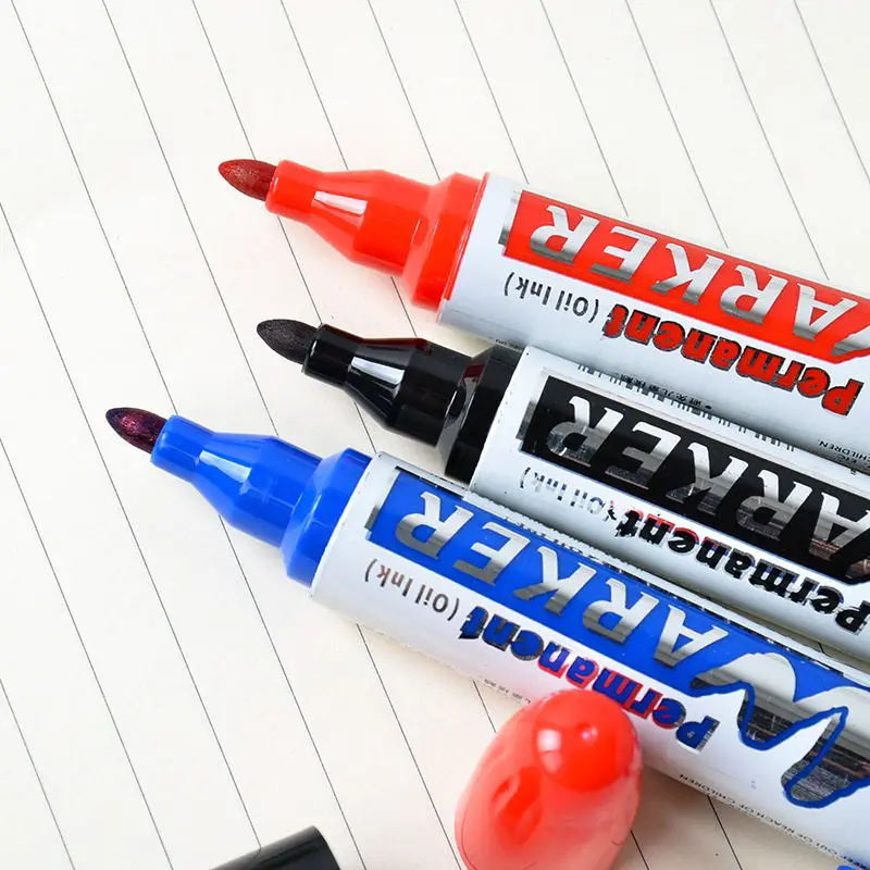 Нетоксичный маркер для компакт-дисков черный перманентной ткани на заказ водонепроницаемый двойной наконечник перманентные маркеры ручка