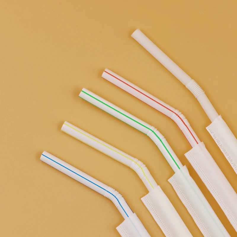 Compostable Biodegradable Boba Tea Straws Individually Wrapped Pla