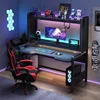 Three-layer carbon fiber textured computer desk 120*60