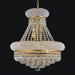 K9 crystal lobby LED chandelier