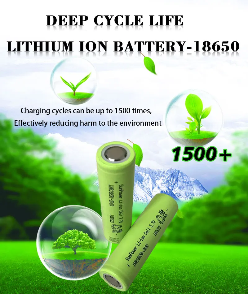 18650 Battery Rechargeable Battery Lithium Cell Li-ion Bateria 3.7v ...