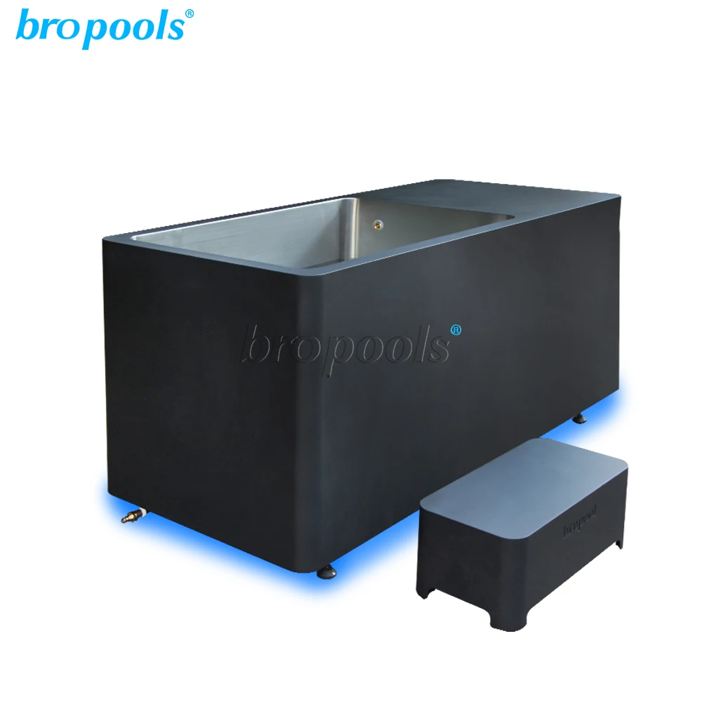 Bropool Smart Wi-Fi Control Modern 304 Outdoor Spa Tub New Athletes Whirlpool Cold Plunge Pool Portable Ice Bath with Chiller