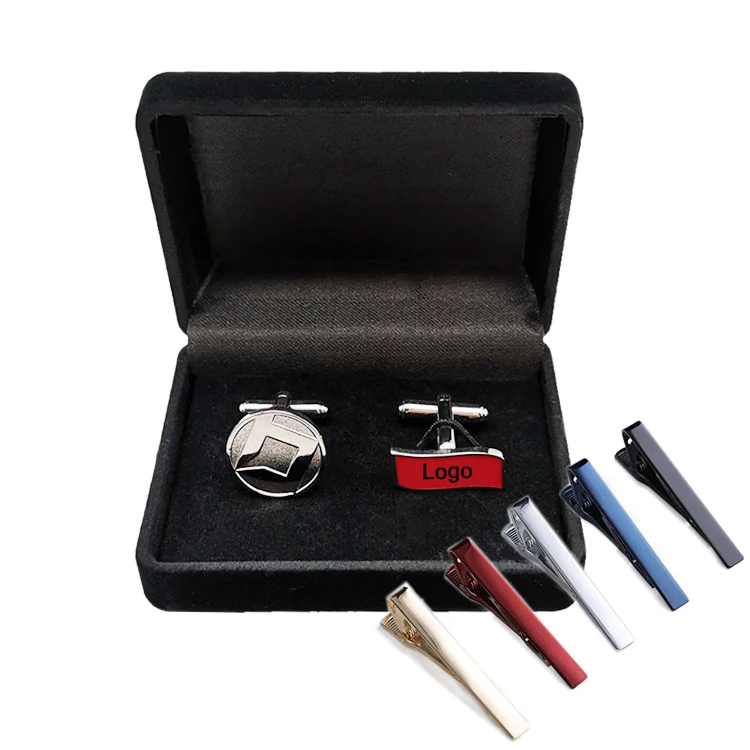 Wholesale Factory Set Clasp Custom Logo Gold Black Silver Metal Tie Bar Pin Blank Men Necktie Shirt Blank Tie Clips