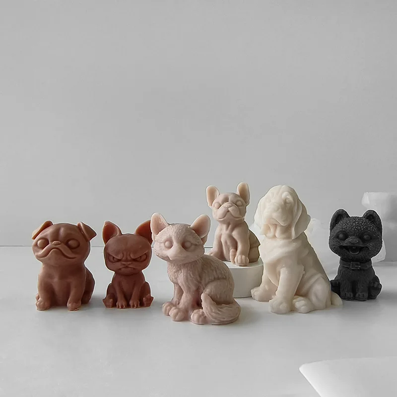 Angry Puppy Silicone Candle & Gum Drops Mold DIY Handmade Cake Tool factory
