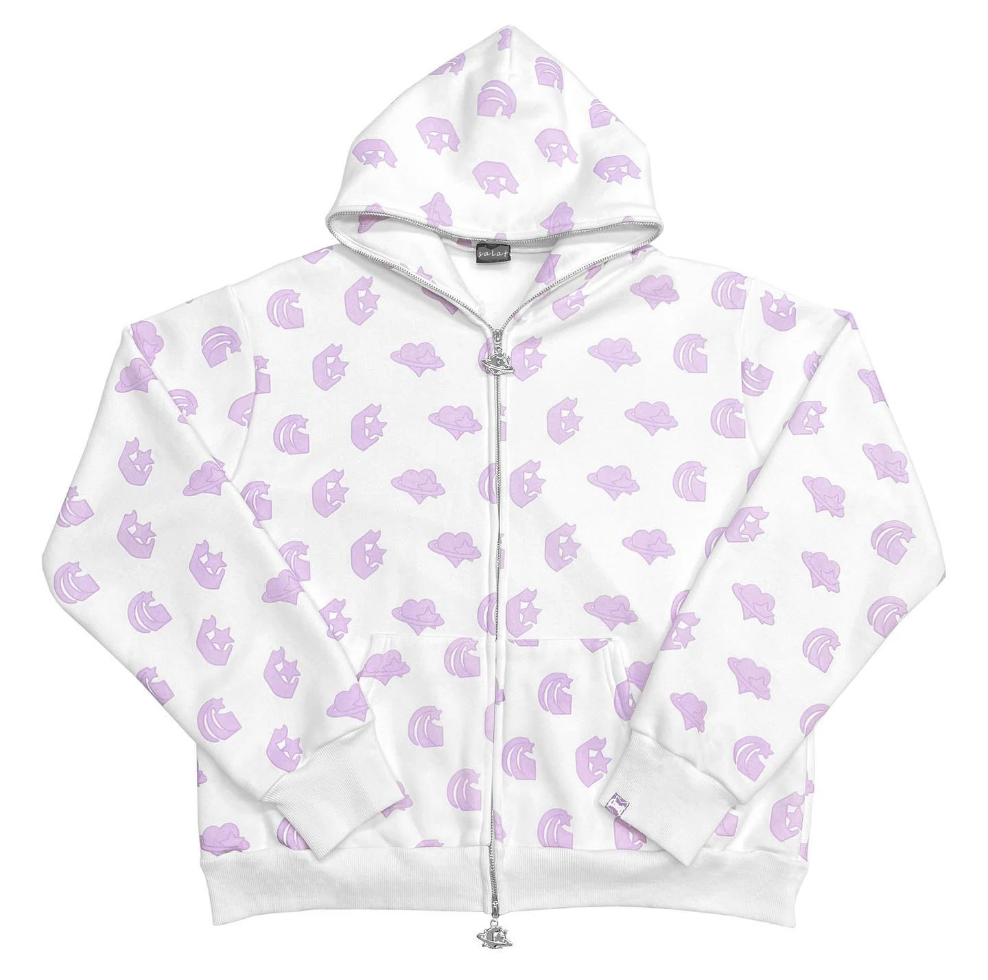 Good Quality Zip up Hoody Custom Sweatshirt Oversized 100 Cotton Long Sleeves All Over Printed Unisex Full Face Zip up Hoodie gallery 3