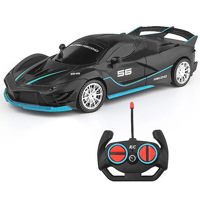Hot selling 1:18 RC Car 4C Electric Remote Control Toy with high Speed Led light  Remote Control Toy for kids boys girls Gifts