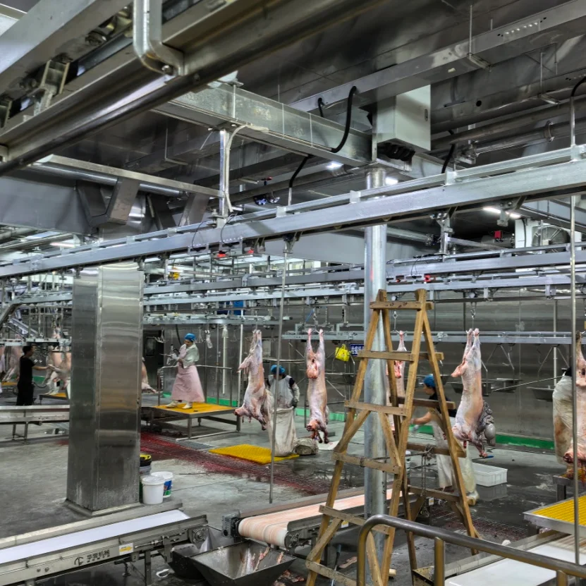 Fully automatic halal lamb slaughtering equipment, complete slaughterhouse machinery, suitable for mutton processing lines