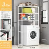 Support pour machine à laver blanc à 3 niveaux